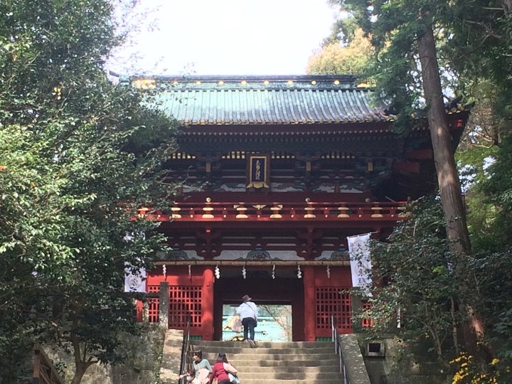 久能山東照宮（静岡県）徳川家康を祀った神社。遺言により、家康はこの地に埋葬された。